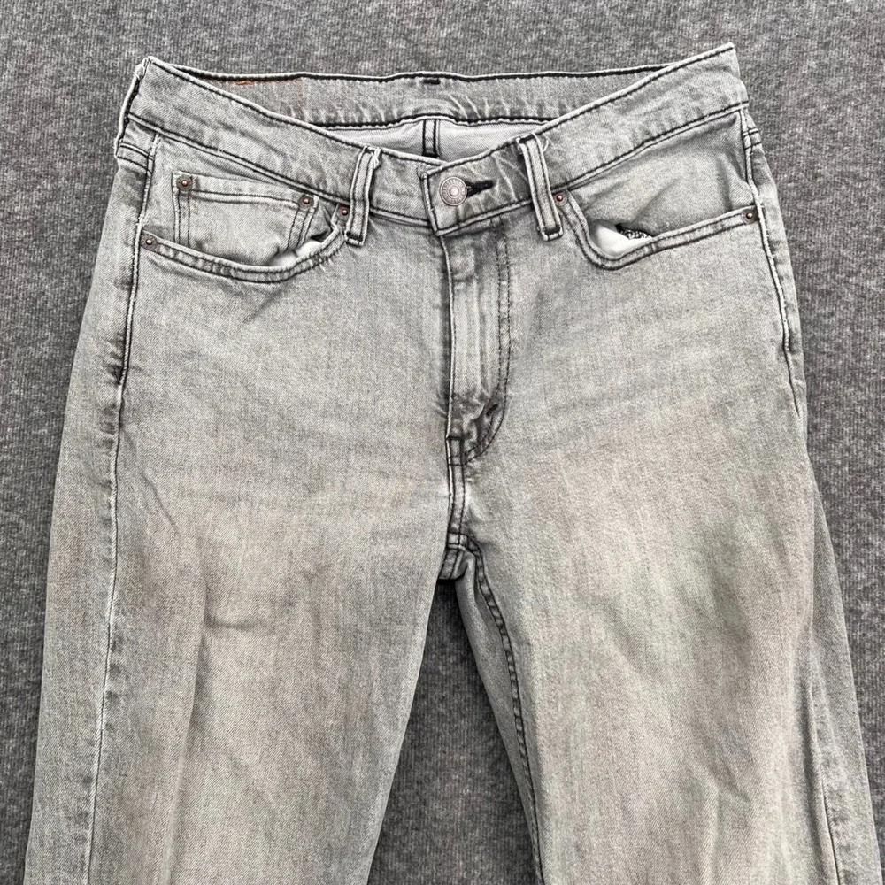 Levis 514 Straight Fit Jeans Light Gray Wash Denim Mens 32 Denim Relaxed‎